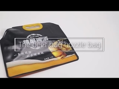 Красочная стойка вверх по пластиковой сумке напитка с дном мешка Spout алюминиевой фольги Spout плоским