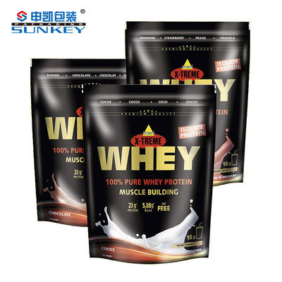 Ясность алюминиевой фольги чая кофе протеина Whey упаковывая стоит вверх мешок с молнией